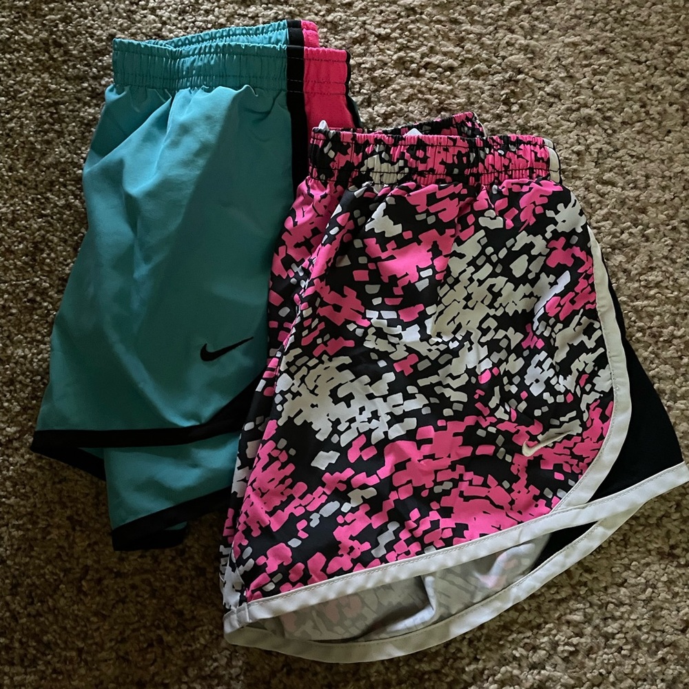 Pair of 2 Girls Size Medium Nike Shorts